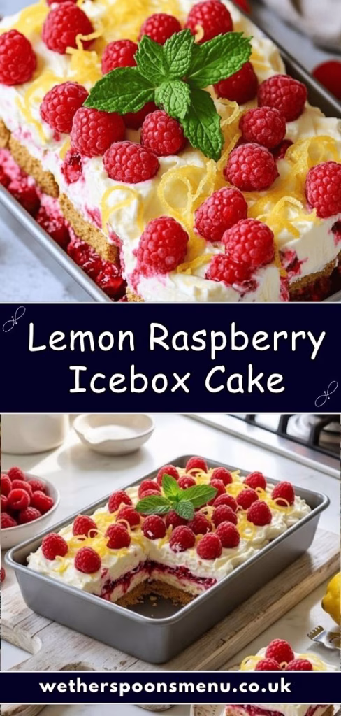 Lemon Raspberry Icebox Cake Recipe