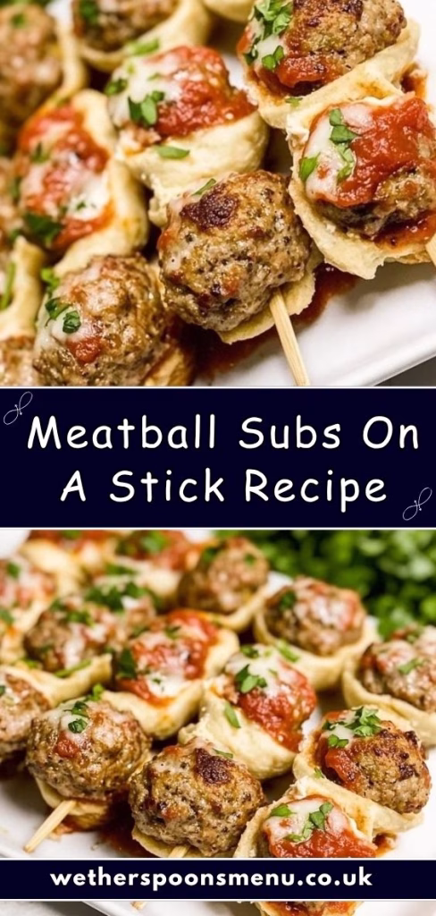 Meatball Subs on a Stick Recipe