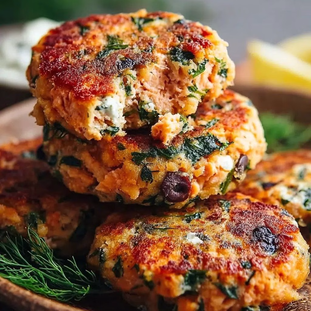 Mediterranean Salmon Patties Recipe