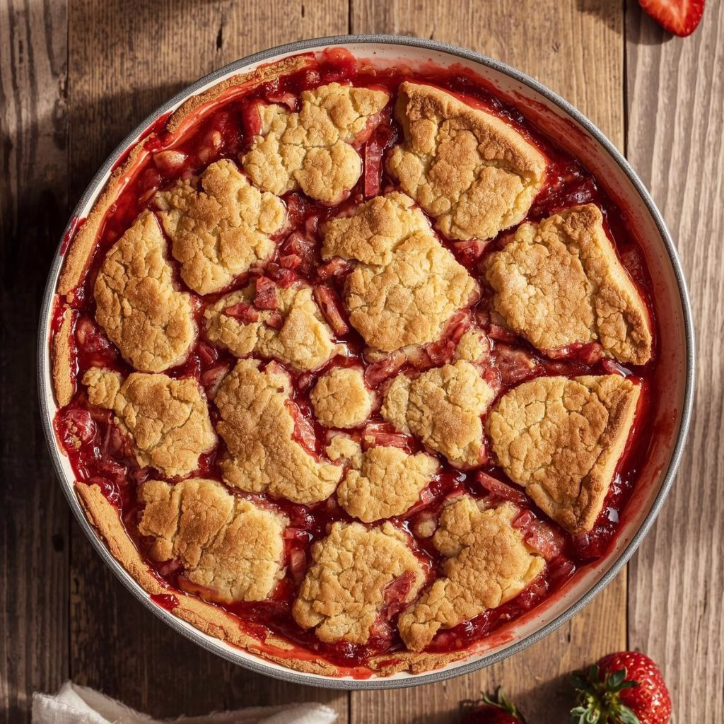 Peanut Butter & Strawberry Jam Cobbler Recipe