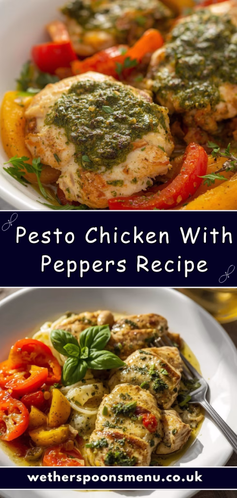 Pesto Chicken with Peppers Recipe