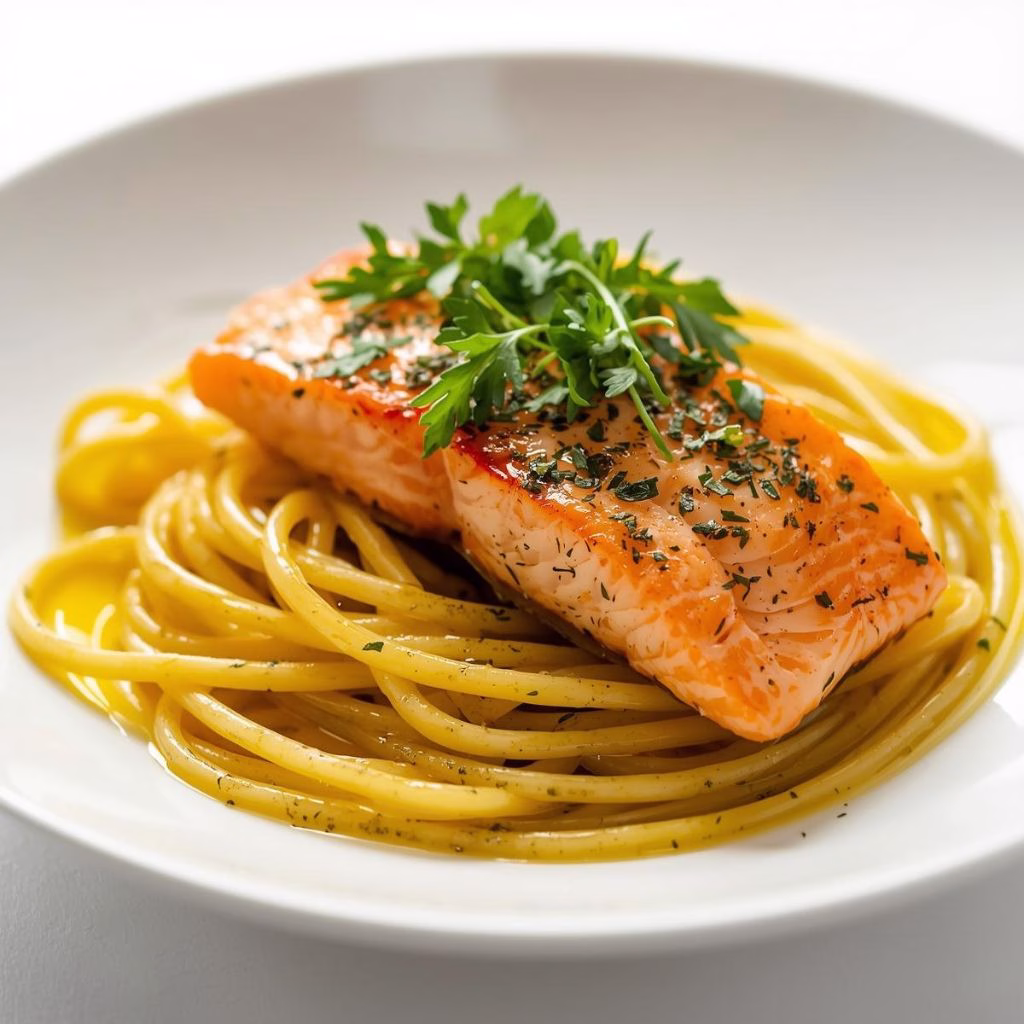 Salmon Linguine With Chilli Oil Recipe