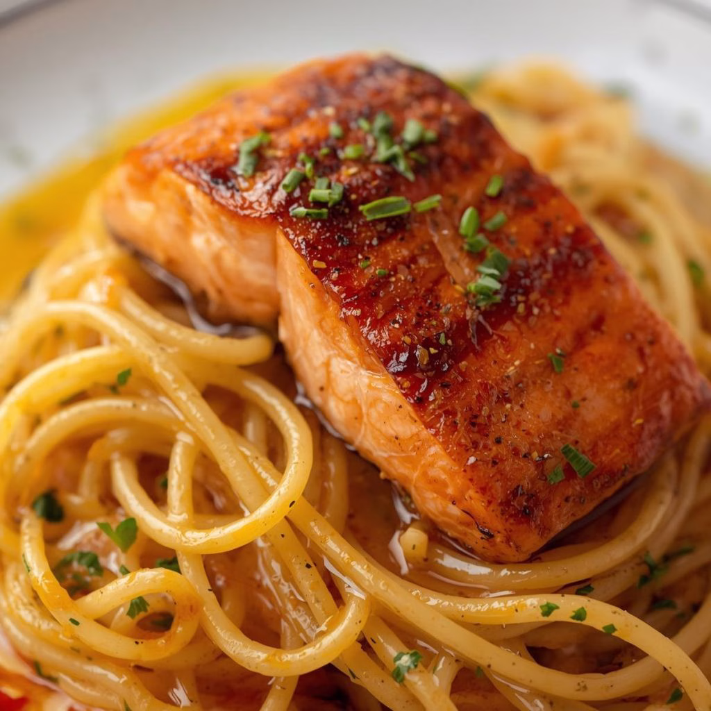 Salmon Linguine With Chilli Oil Recipe