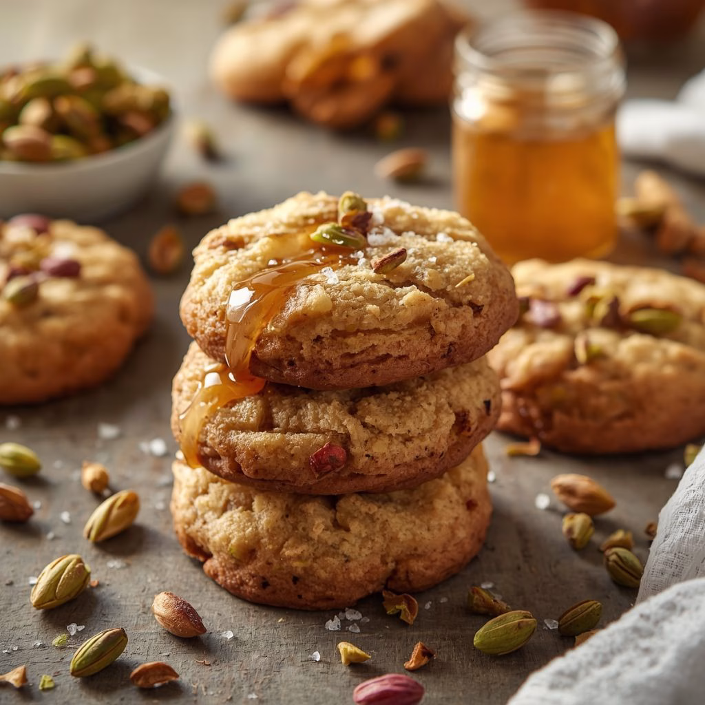 Salted Honey Pistachio Cookies Recipe