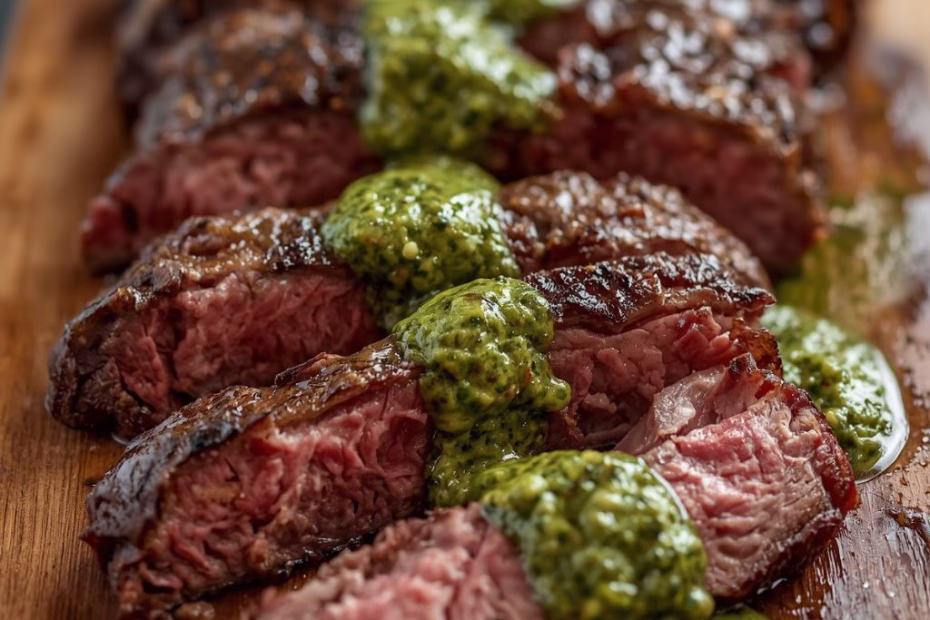 Grilled Ribeye with Chimichurri Sauce Recipe