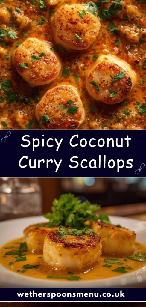 Spicy Coconut Curry Scallops Recipe
