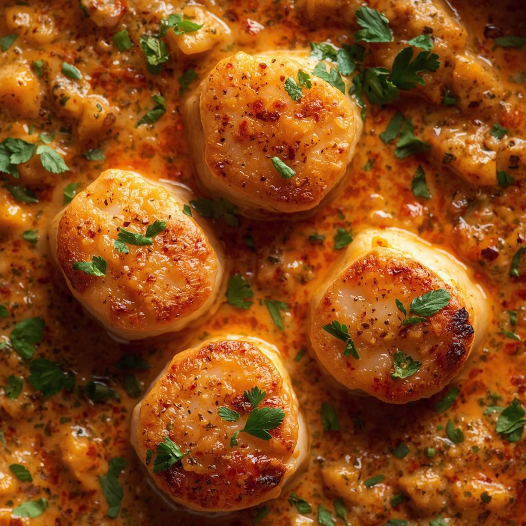Spicy Coconut Curry Scallops Recipe