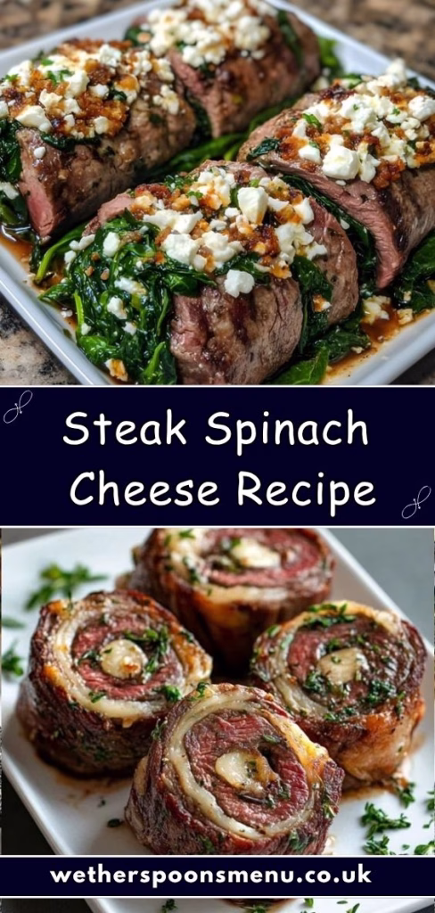Steak Spinach Cheese Recipe