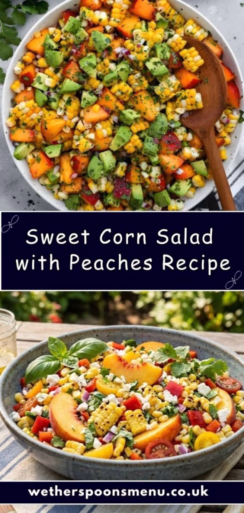 Sweet Corn Salad with Peaches Recipe