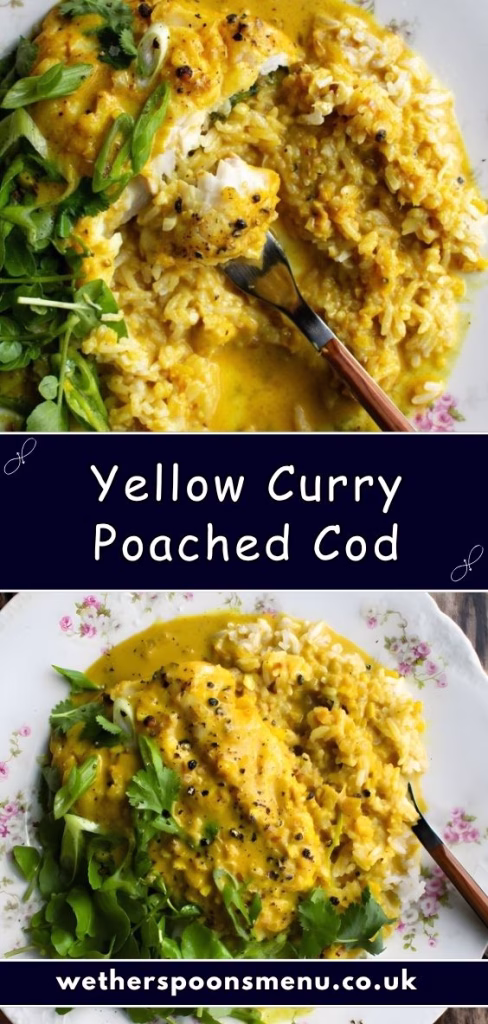 Yellow Curry Poached Cod Recipe