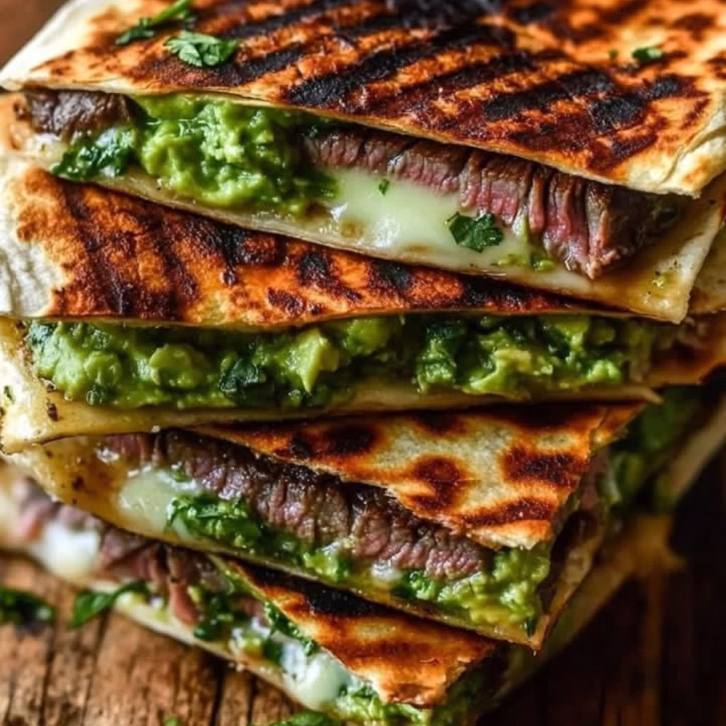 Chimichurri Grilled Steak Quesadilla with Avocado Recipe