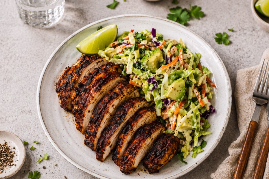Crispy Chipotle Chicken with Avocado Slaw Recipe