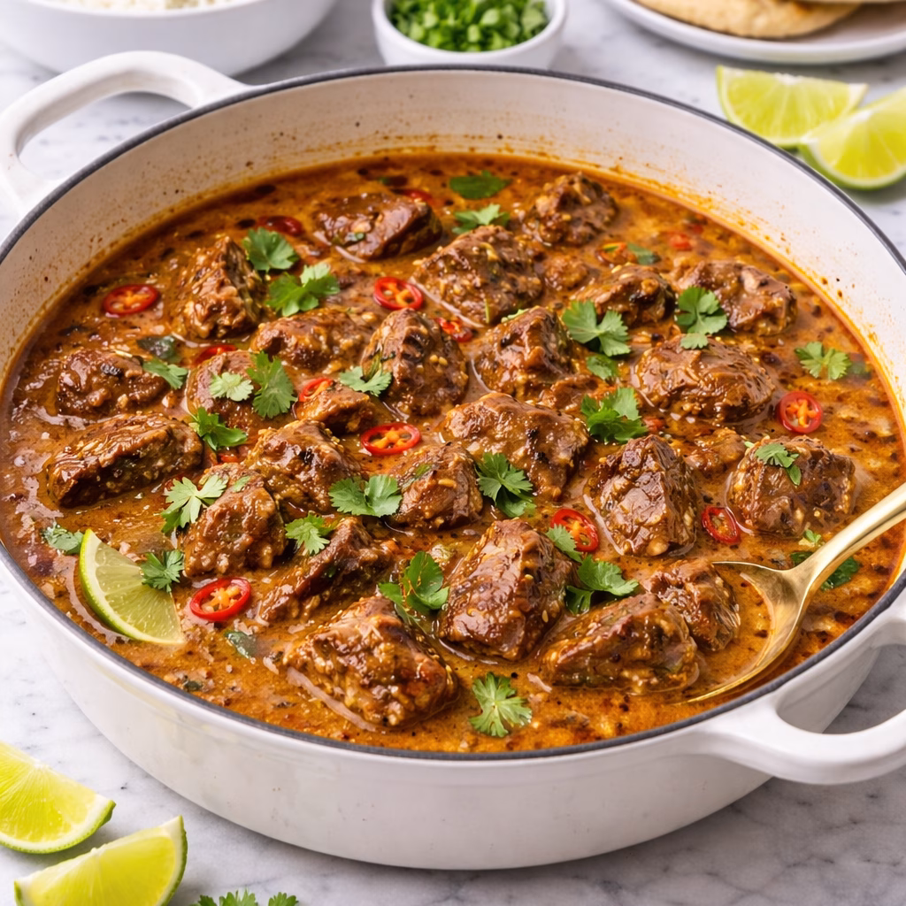 Slow-Cooked Coconut Beef Curry Recipe