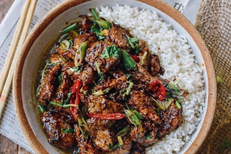 Crispy Cumin Lamb with Brothy Rice Recipe
