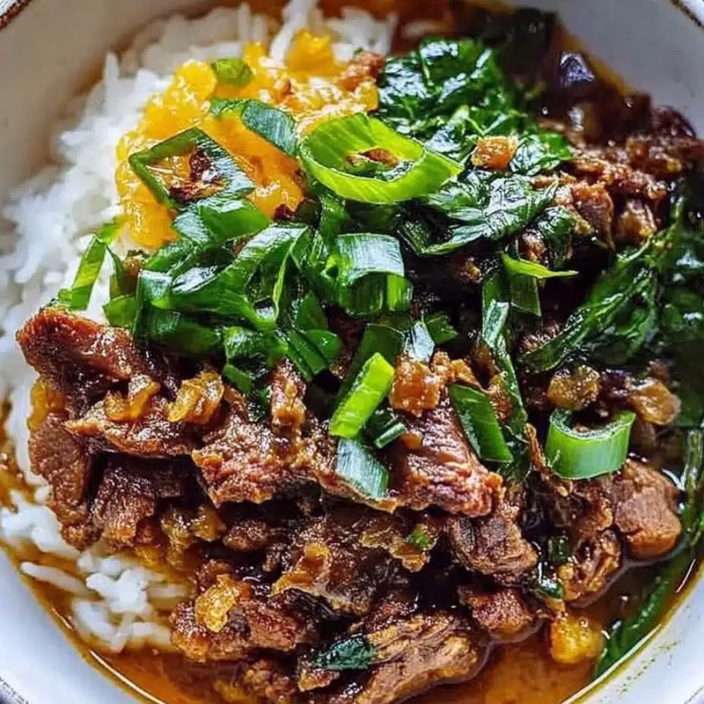 Crispy Cumin Lamb with Brothy Rice Recipe