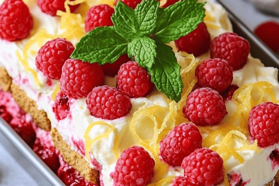 Lemon Raspberry Icebox Cake Recipe