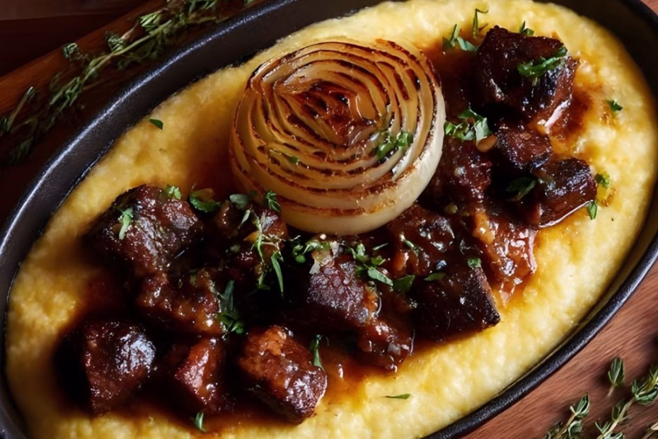 Gospel Shank with Smoked Gouda Grits Recipe