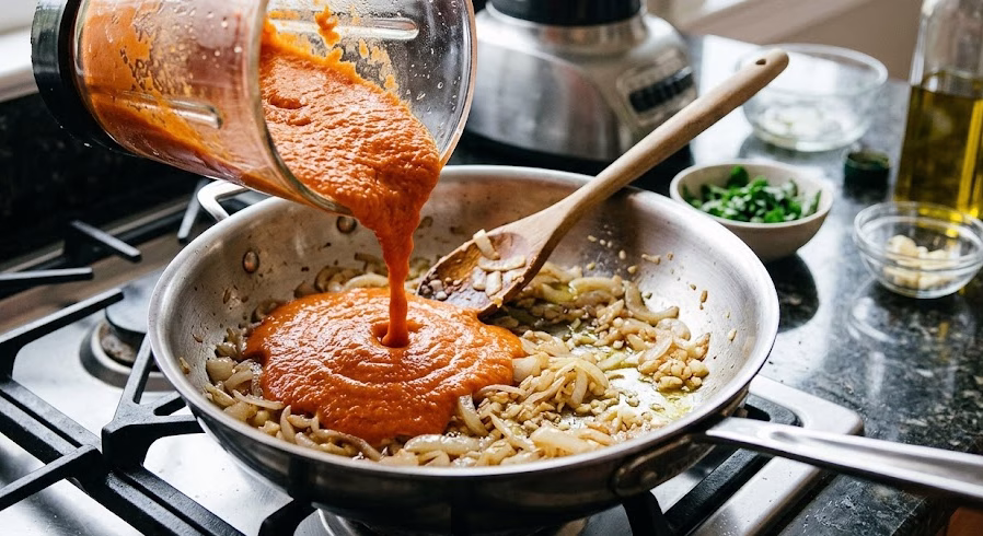 Tilapia in Roasted Pepper Sauce Recipe