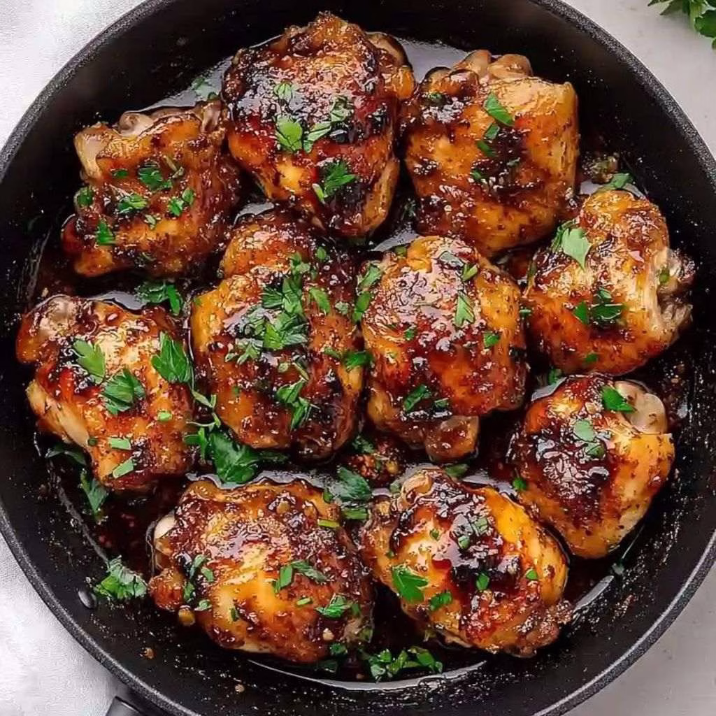Balsamic Herb Baked Chicken Thighs Recipe