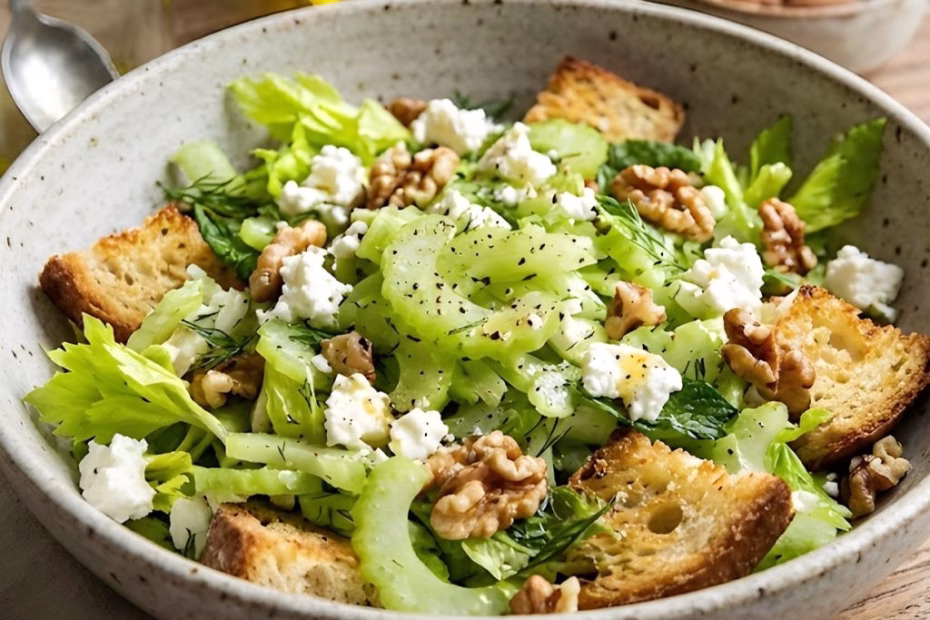 Crispy Celery Feta Mix Recipe
