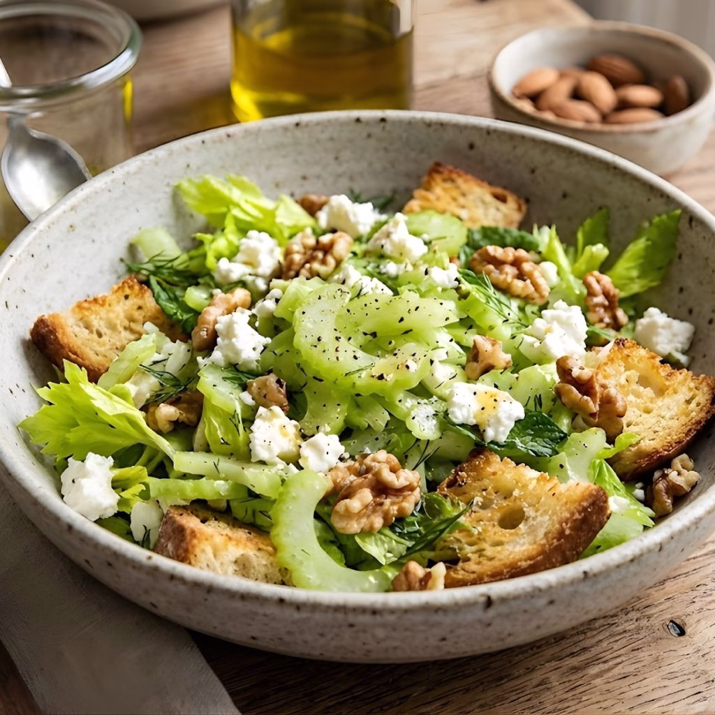 Crispy Celery Feta Mix Recipe