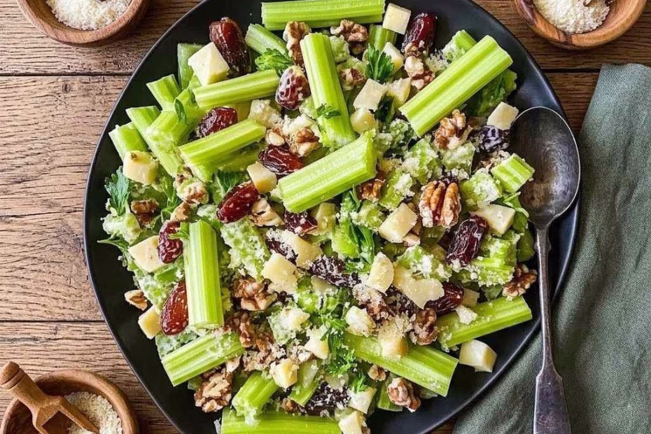 Celery Parmesan Date Salad Recipe