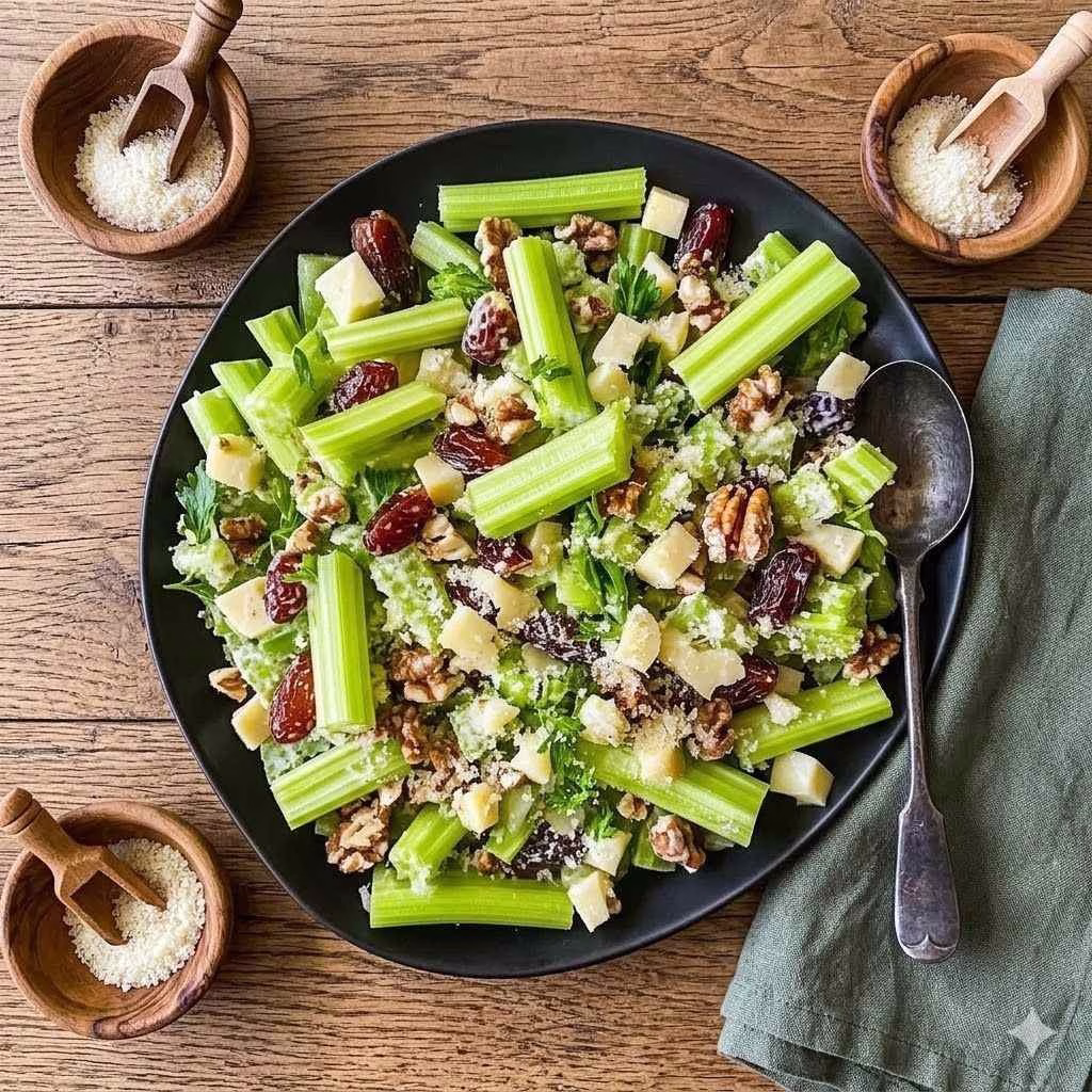 Celery Parmesan Date Salad Recipe