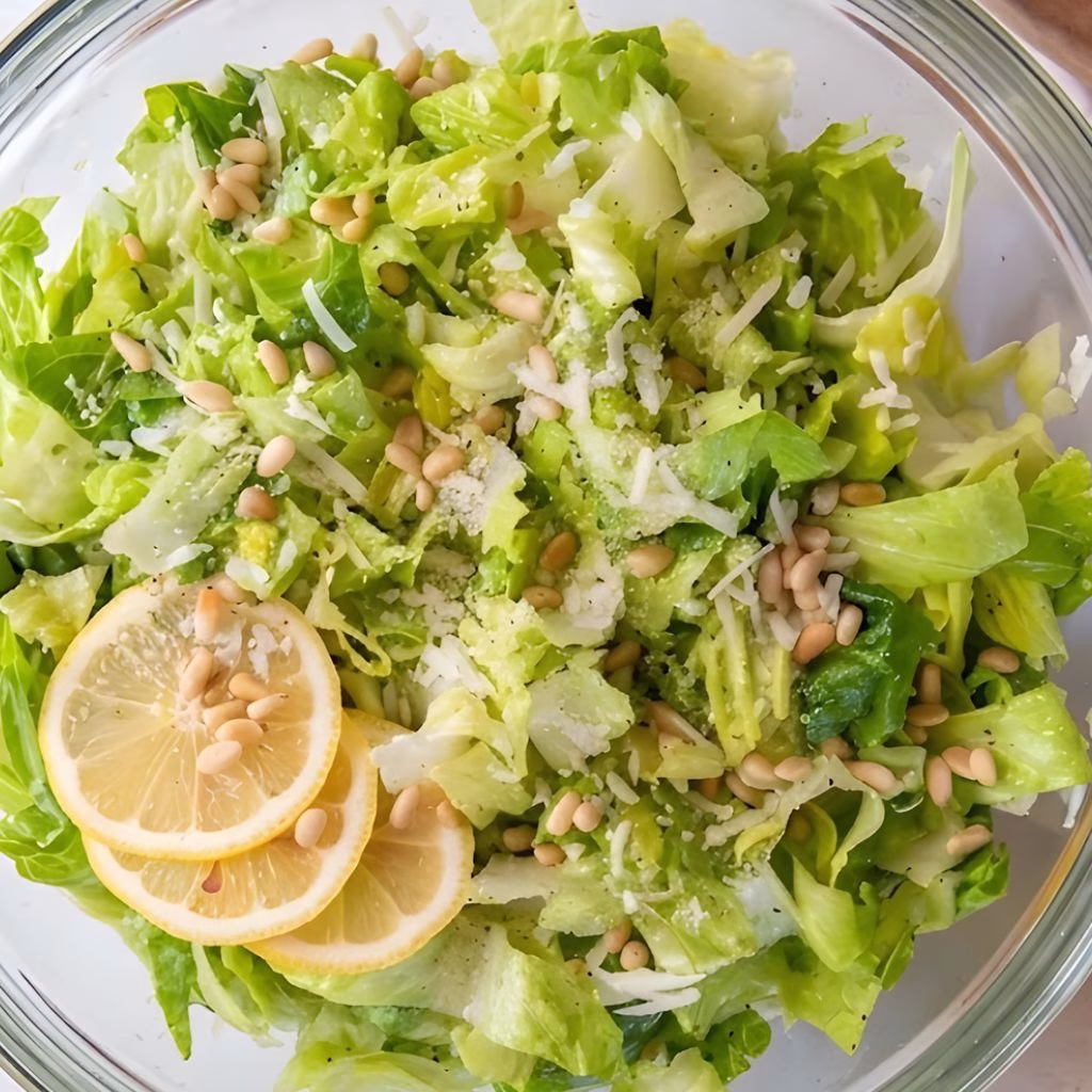 Crunchy Lemon Parmesan Salad Recipe