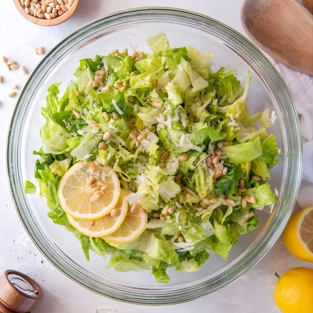 Crunchy Lemon Parmesan Salad Recipe